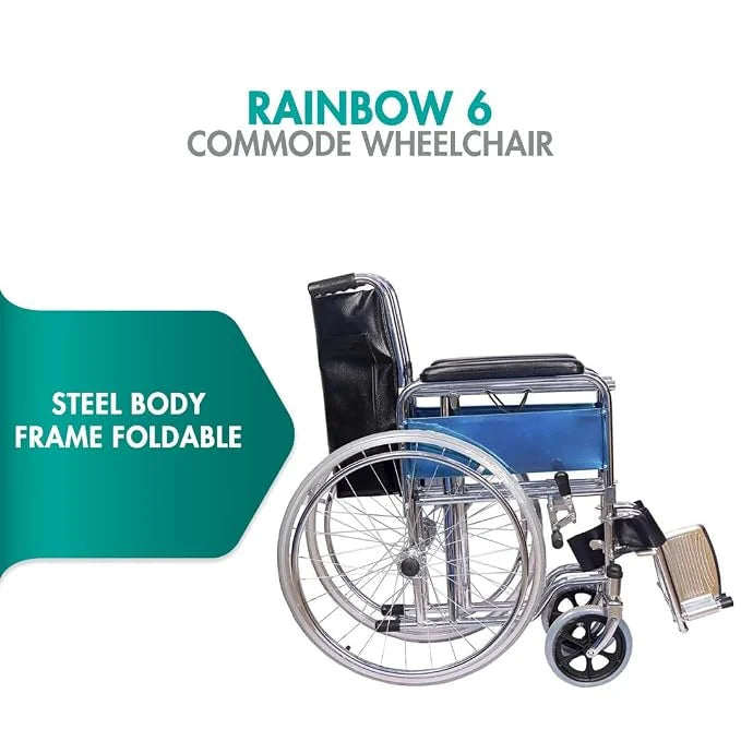 karma Rainbow 6 Commode Wheelchair 6