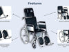 karma Rainbow 8 Commode WheelChair 5