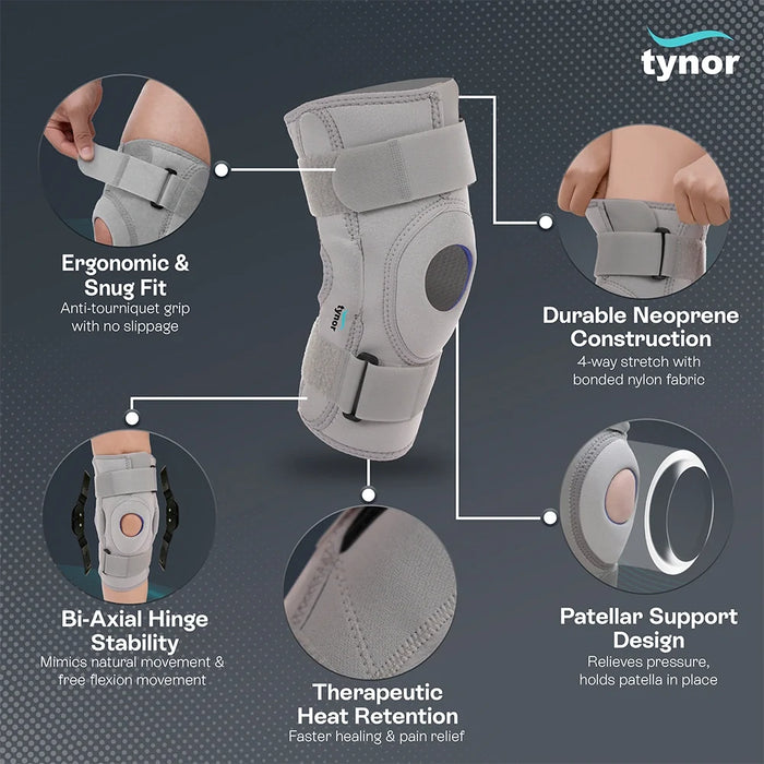 Knee Support Hinged (Neoprene) Tynor