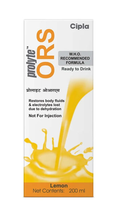 Prolyte ORS Lemon Flavour Energy Drink, 200 ml