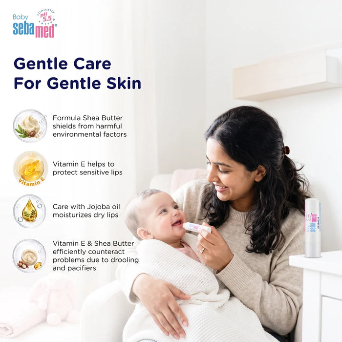 Sebamed Baby Lip Balm|With Shea butter, Jojoba Oil & Beeswax