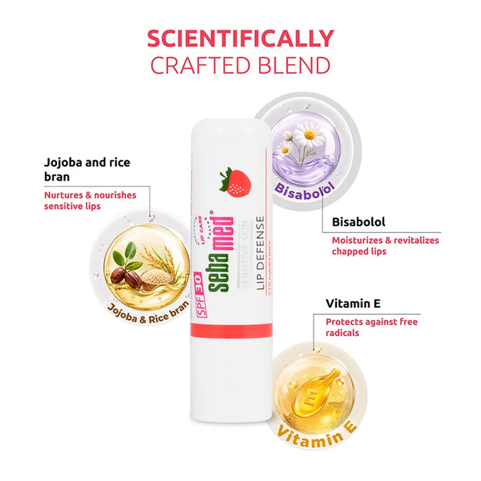 Sebamed Lip balm for dry and chapped lips | Strawberry