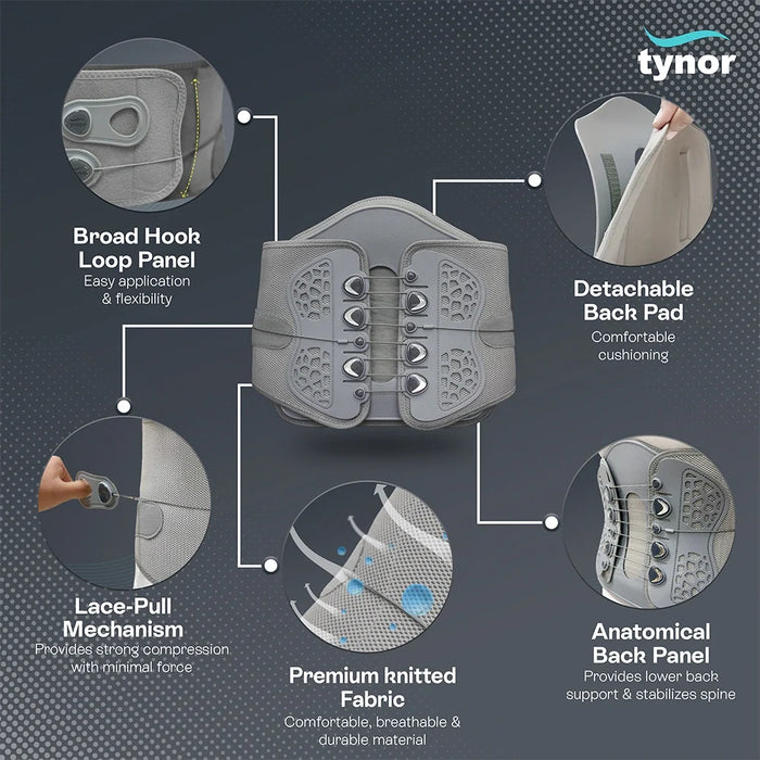 Lumbo Lacepull Brace Tynor