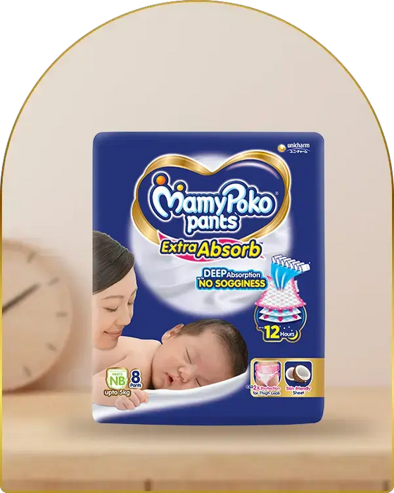 MamyPoko Pants Extra Absorb NB-8's