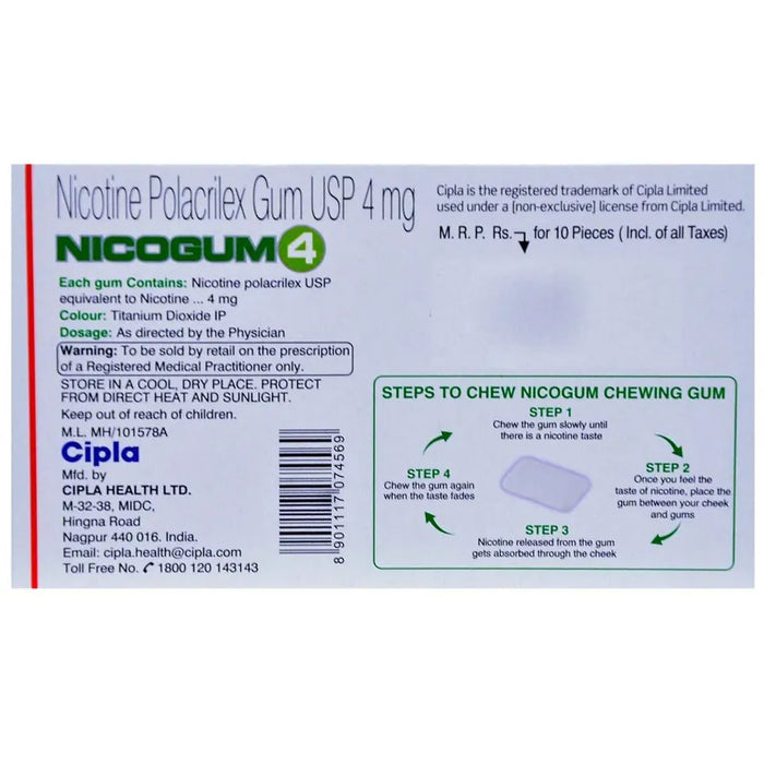 Nicogum 4 Sugar Free Fresh Mint