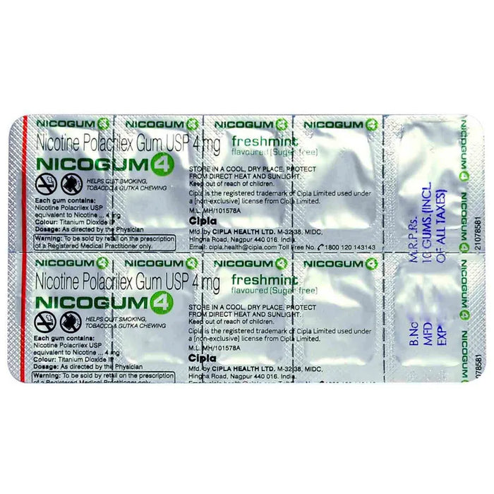 Nicogum 4 Sugar Free Fresh Mint