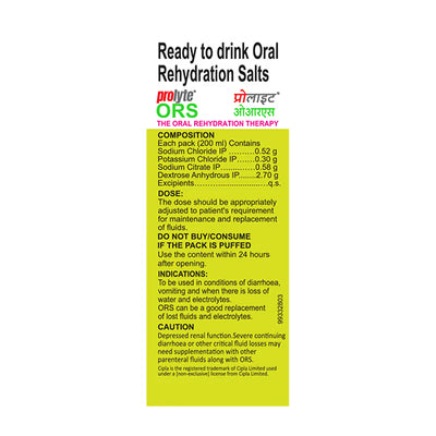 Prolyte Ors Nimbu Paani Ready To Drink 200Ml