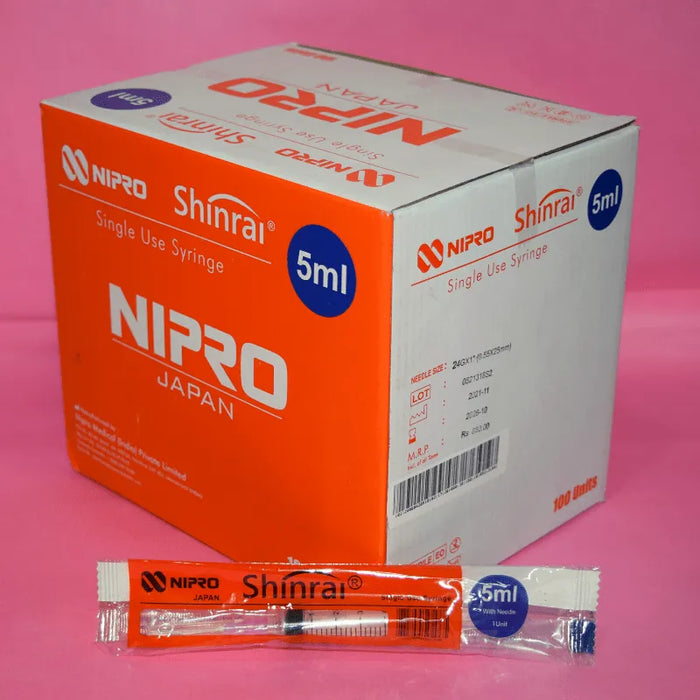 Nipro 5 mL Syringe With Needle