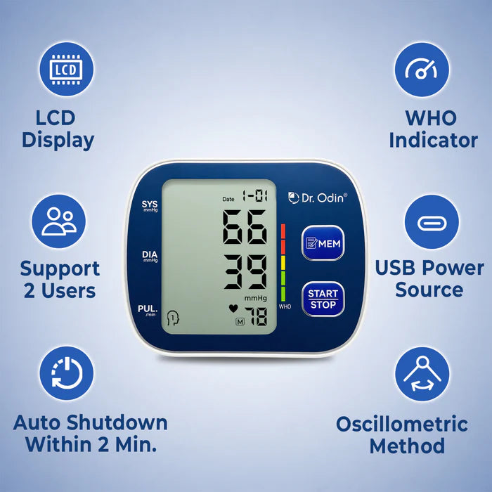 Digital Fully Automatic Bp Monitor with Large Display | Anti-scratched Screen -OBP106