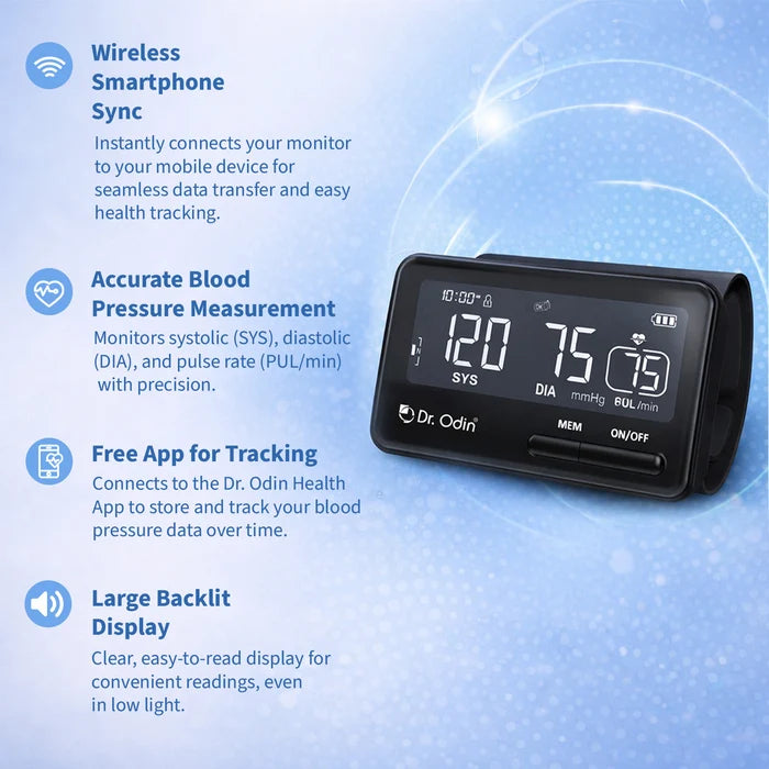 Smart Digital BP Monitor | Dual User Memory & Fully Automatic | Large Display – OBP201BT