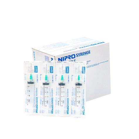 Nipro 20 mL Luer Slip Syringe with 21G Needle