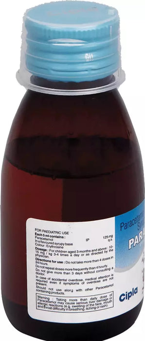 ParaCIP Syrup 125MG/5ML - 60ML in a bottle
