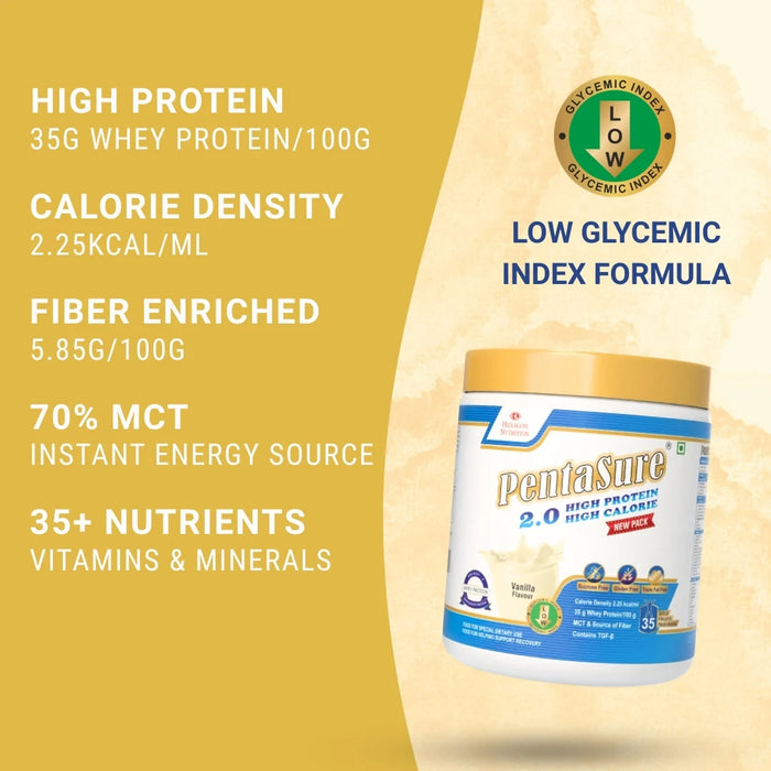 PentaSure 2.0 | High Protein Weight Gain & Lean Muscle Nutrition | Vanilla | 400g