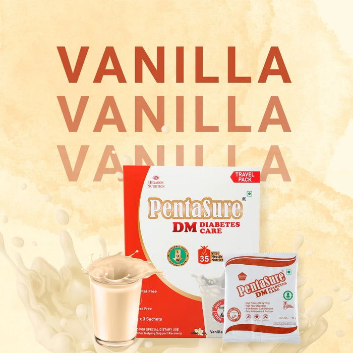PentaSure DM Diabetes Care | High Protein Low GI Nutrition for Blood Sugar Management | Vanilla | 1kg