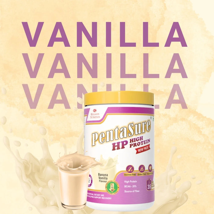 PentaSure HP | High Protein Whey Nutrition | Banana Vanilla | 1kg