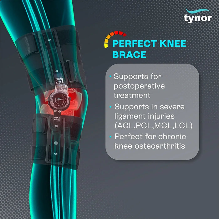 R.O.M. Knee Brace 18"/46cm Tynor