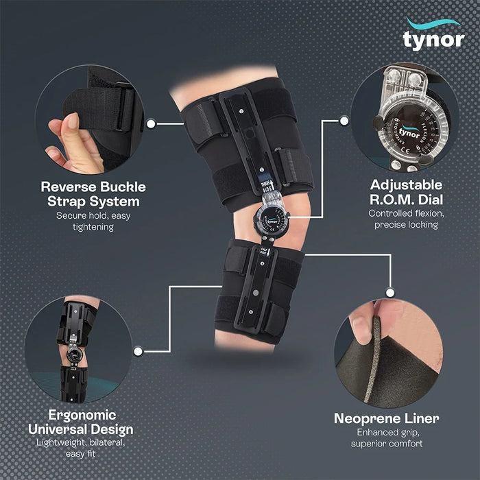R.O.M. Knee Brace 18"/46cm Tynor