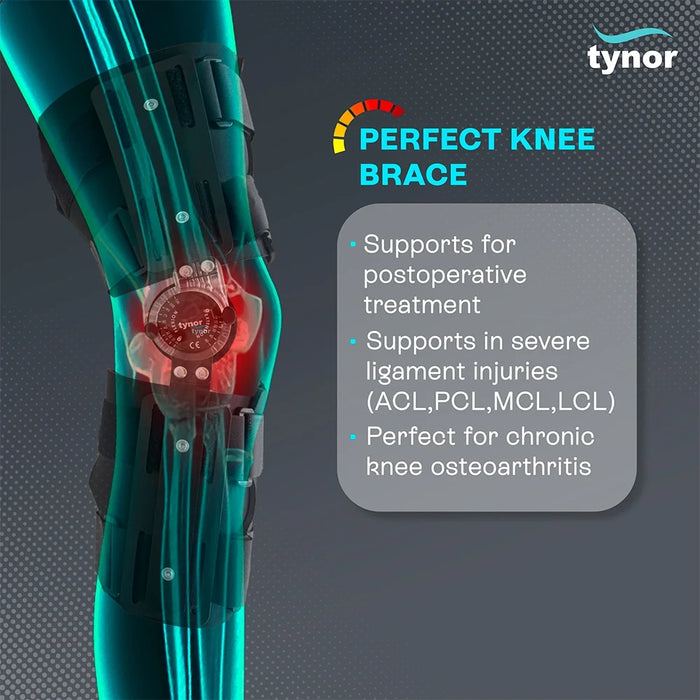 R.O.M. Knee Brace 22"/56cm Tynor