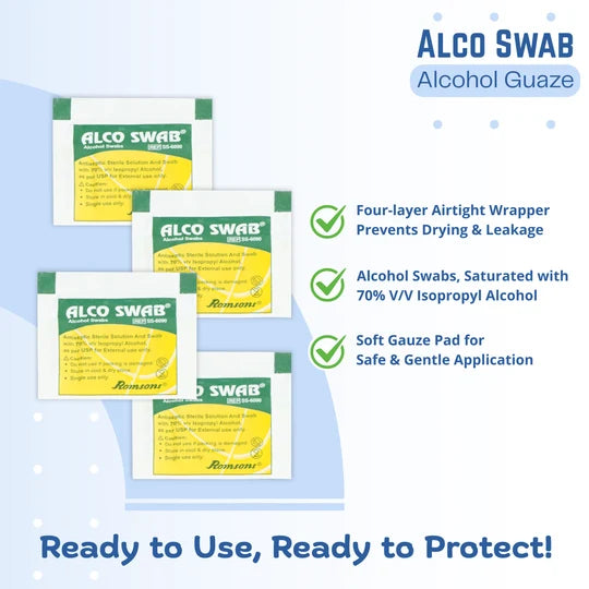 Romsons Alco Swab Alcohol Gauze