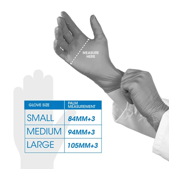 Romsons Blue Nitrile Examination Gloves 4