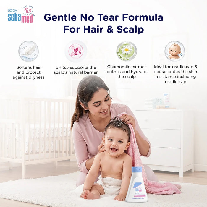 Sebamed Baby Shampoo|pH 5.5| Soap Free| No Tears