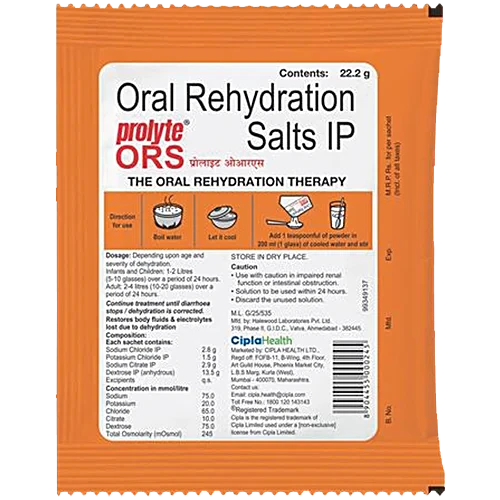 Prolyte Tangy Orange Flavour ORS, 22.2 g