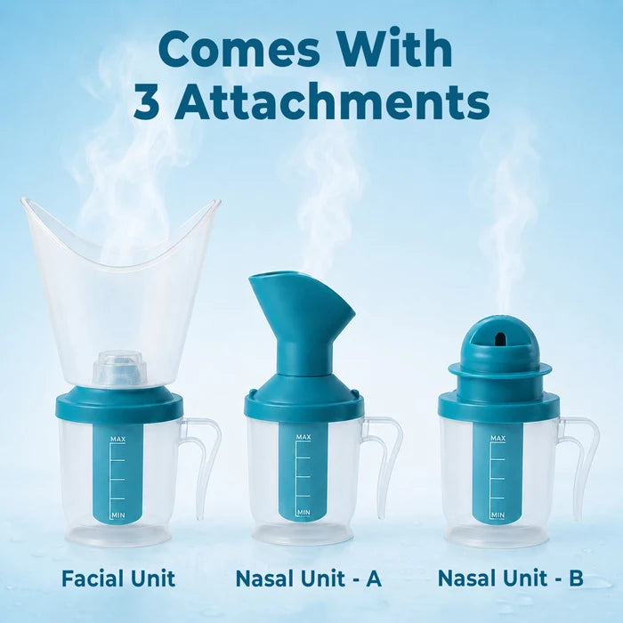 Electric Facial & Respiratory Steam Inhaler (OSV103) – Nose, Mouth & Face Attachments