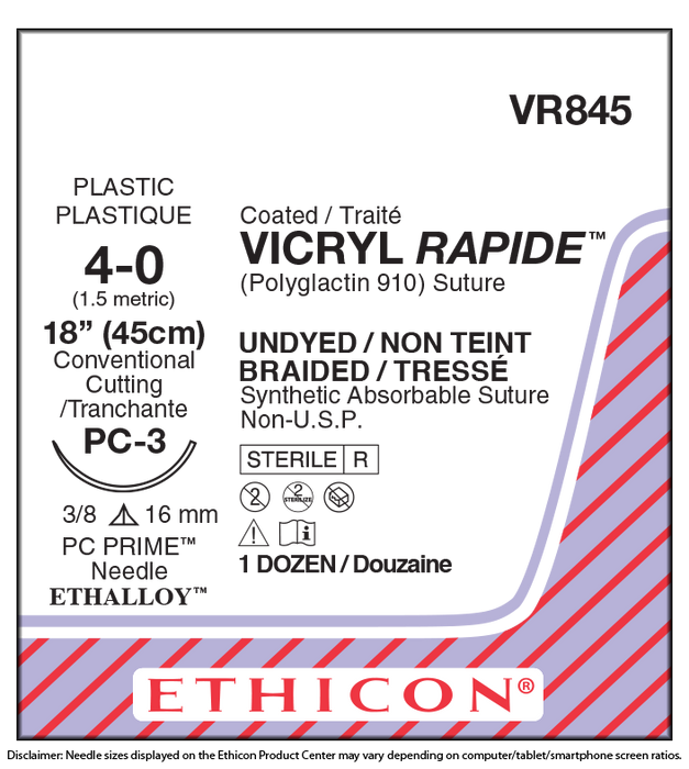VICRYL RAPIDE 4-0 VR845