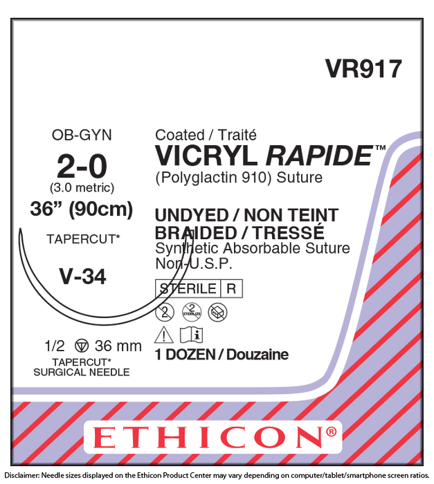 VICRYL RAPIDE 2-0 VR917