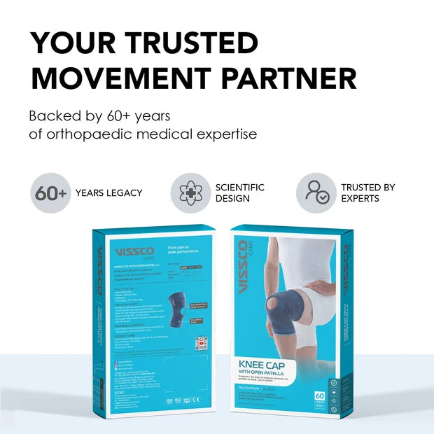 Vissco Elastic Hinged Knee Brace - Open Patella
