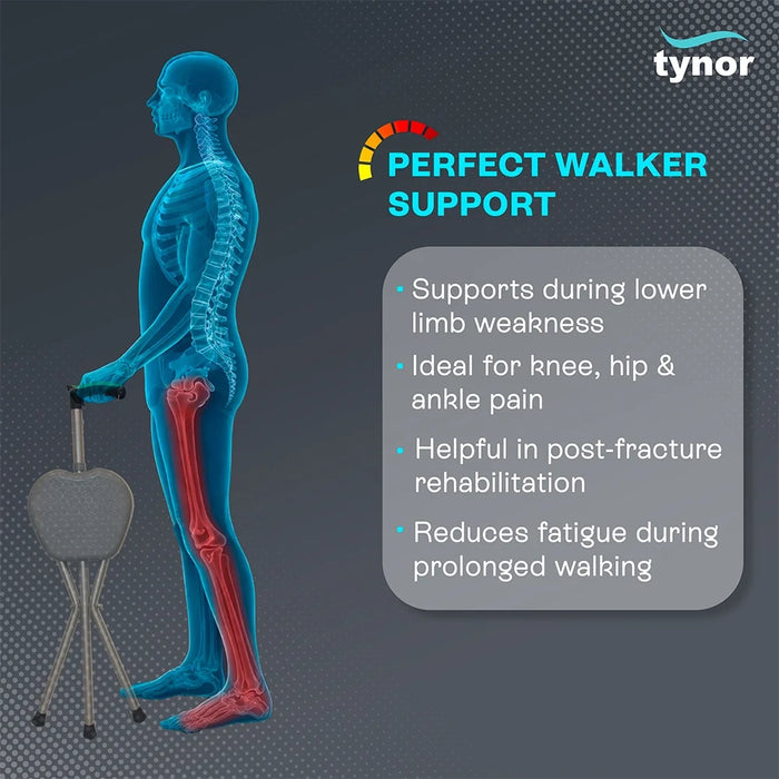 WALKING STICK WITH SEAT Tynor