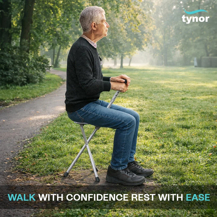 WALKING STICK WITH SEAT Tynor
