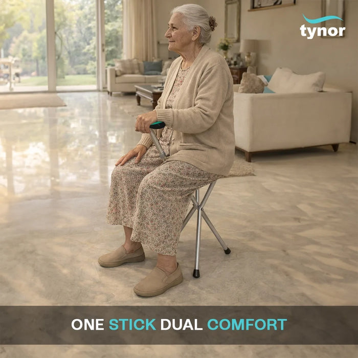 WALKING STICK WITH SEAT Tynor