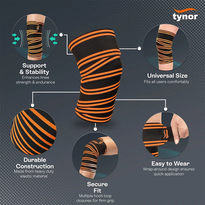 Weight Lifting Knee Wrap Tynor