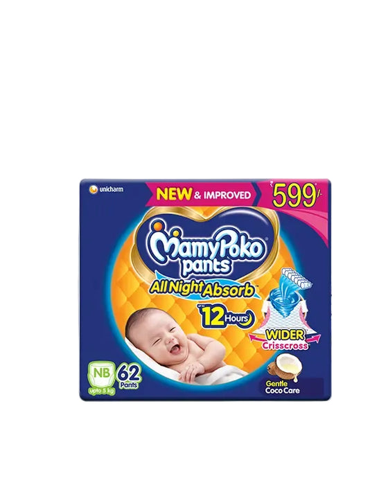 MamyPoko Pants all Night absorb NB-62's