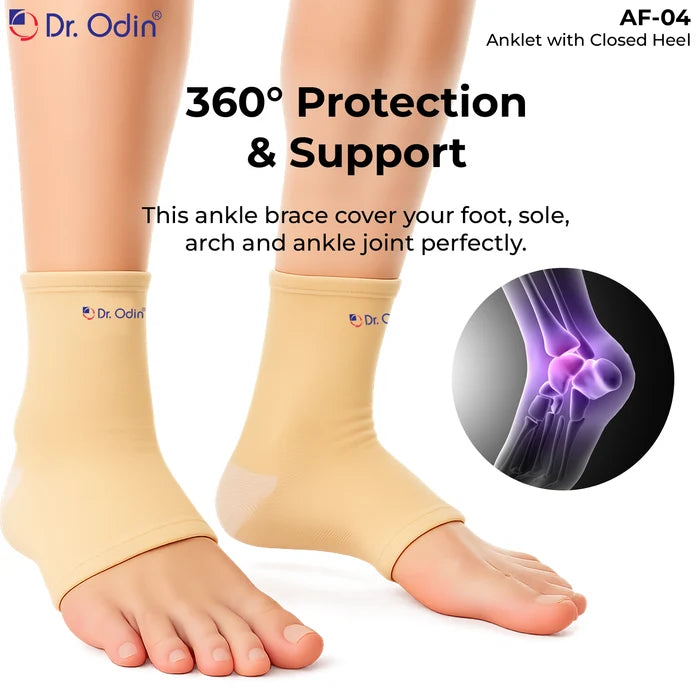 Anklet with Closed Heel Skin Color