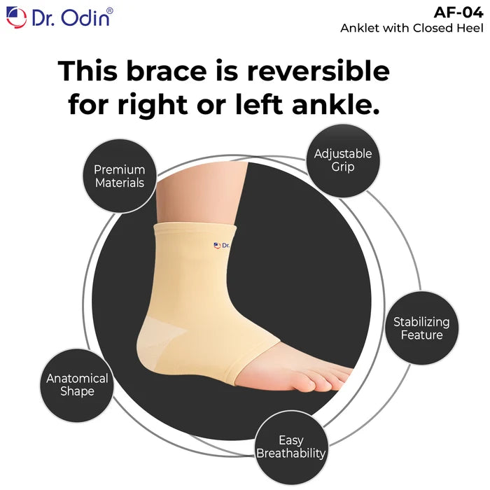 Anklet with Closed Heel Skin Color