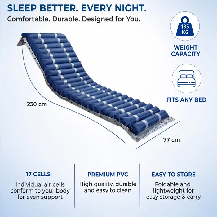 Anti-Bedsore Tubular Air Mattress with Pump for Patients Large - OAM004