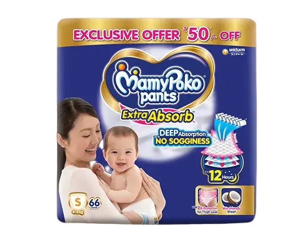 MamyPoko Pants Extra Absorb S-66'S