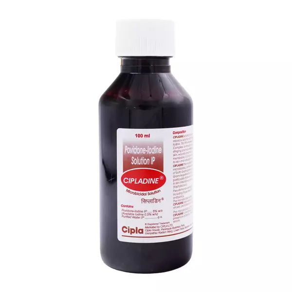 Cipladine 5% Bottle Of 100Ml Solution