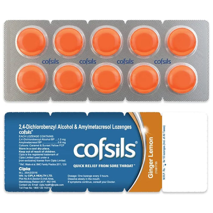 Cofsils Lozenges Ginger Lemon