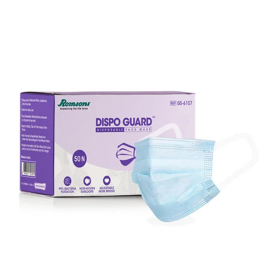 Romsons Dispo Guard Face Mask 50'S / PACK