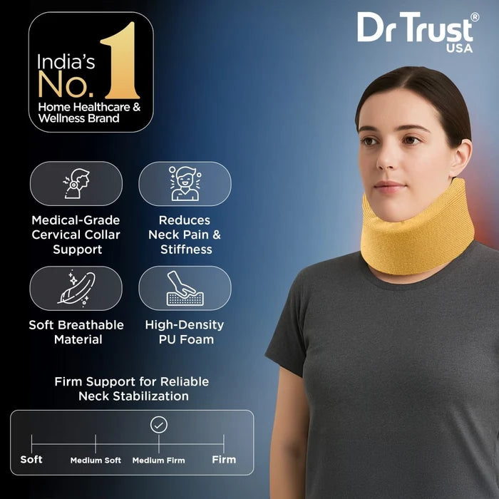 Dr Trust USA 4101 Cervical Collar Soft-Firm Density Contoured Neck Support -S'SIZE