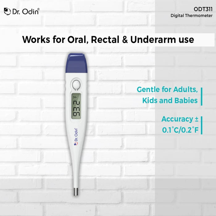 3-in-1 Digital Body Thermometer (ODT311) with Fast Beep Alert for Family & Kids