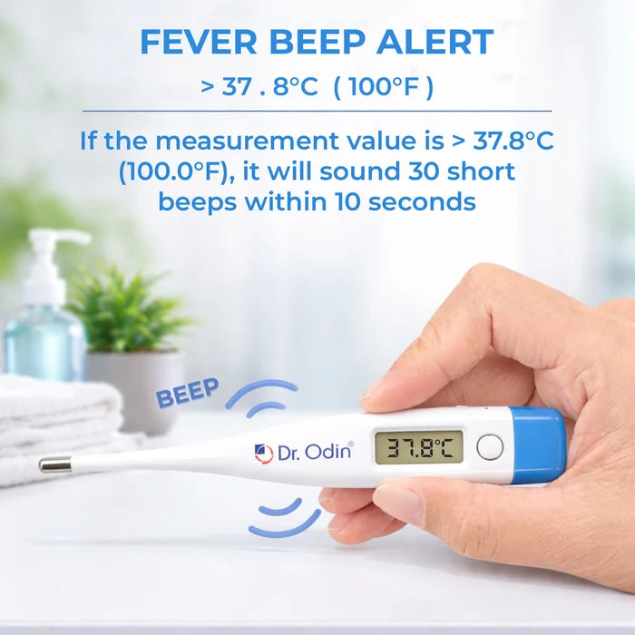Digital Thermometer (ODT102) with Fast 30-Second Results & Beep Alarm