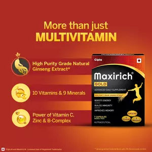 Maxirich Gold Advanced Daily Supplement (7 Capsules)