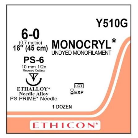 MONOCRYL 6-0 Y510G
