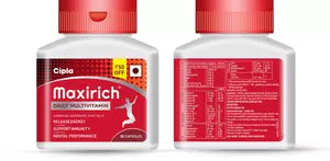 Maxirich Daily Multivitamin Bottle Of 30 Softgel Capsules