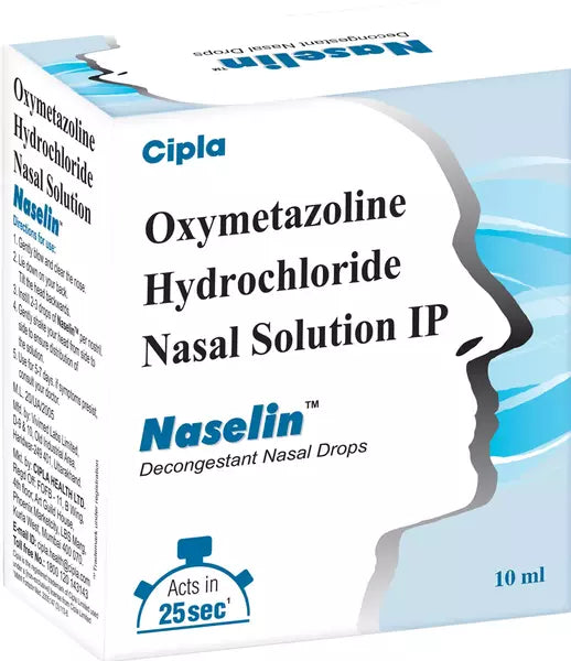 Naselin Bottle Of 10Ml Nasal Drops