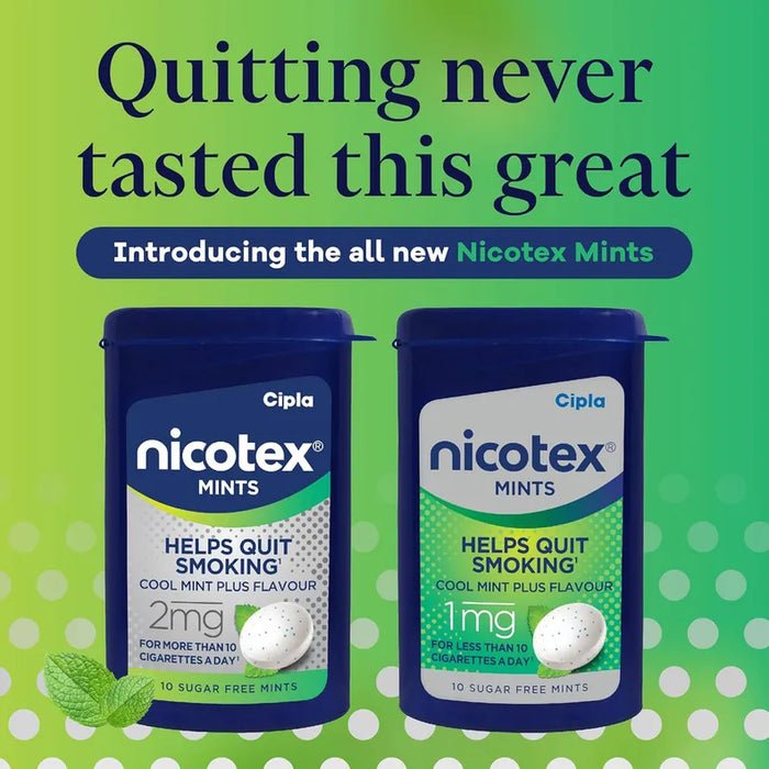 Nicotex Mints, 1mg, Mint Plus - 10 Mints